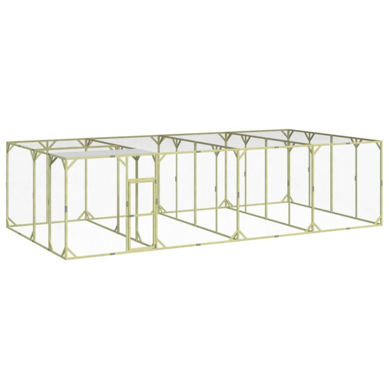 Galinheiro 800x400x200 cm madeira de pinho maciça impregnada-Casotas e gaiolas para animais pequenos-Home Retail