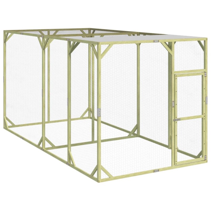 Galinheiro 200x400x200 cm madeira de pinho maciça impregnada-Casotas e gaiolas para animais pequenos-Home Retail