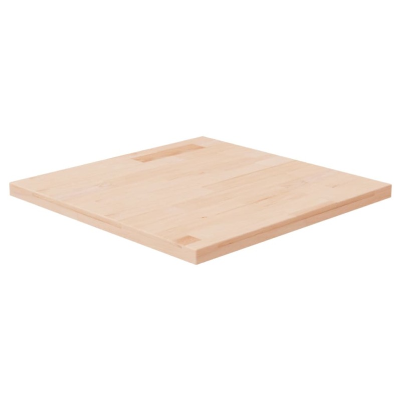 Tampo de mesa quadrado 50x50x2,5 cm carvalho maciço não tratado-Tampos de mesa-Home Retail