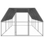 Galinheiro de exterior 3x8x2 m aço galvanizado