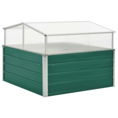 Estufa 100x100x77 cm aço galvanizado verde