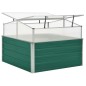 Estufa 100x100x77 cm aço galvanizado verde