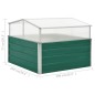 Estufa 100x100x77 cm aço galvanizado verde