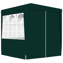 Tenda festas profissional c/ paredes laterais 2x2m 90g/m² verde