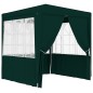 Tenda festas profissional c/ paredes laterais 2x2m 90g/m² verde