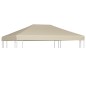 Cobertura de gazebo 310 g/m² 4x3 m bege