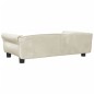 Cama para cães 95x55x30 cm veludo cor creme