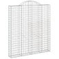 Cestos gabião arqueados 10 pcs 200x30x220/240 ferro galvanizado