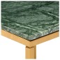 Mesa de centro 60x60x35cm pedra genuína textura mármore verde