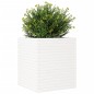 Vaso/floreira de jardim 60x60x68,5 cm pinho maciço branco