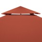 Cobertura gazebo c/ 2 camadas 310 g/m² 4x3 m terracota