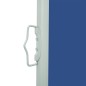 Toldo lateral retrátil para pátio 100x300 cm azul