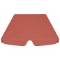 Toldo suplente p/ baloiço de jardim 150/130x105/70 cm terracota