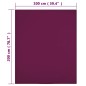 Lençol ajustável 100x200 cm algodão jersey bordô