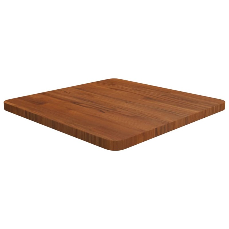 Tampo de mesa quadrado carvalho tratado castanho-escuro-Tampos de mesa-Home Retail