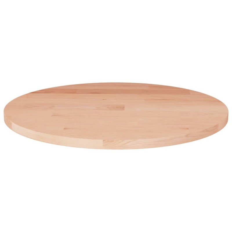 Tampo de mesa redondo Ø30x1,5 cm carvalho maciço não tratado-Tampos de mesa-Home Retail