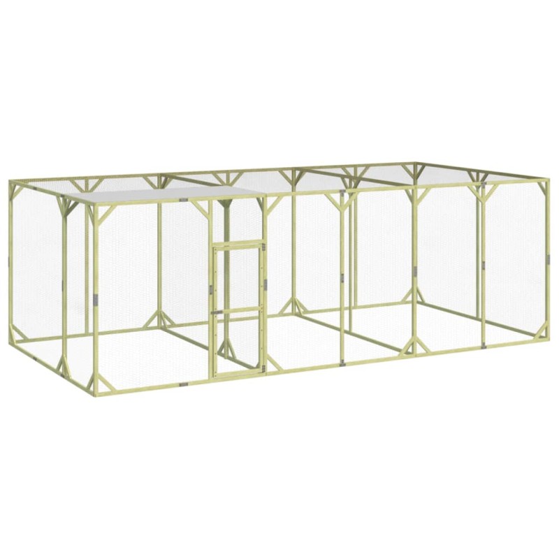 Galinheiro 600x300x200 cm madeira de pinho maciça impregnada-Casotas e gaiolas para animais pequenos-Home Retail