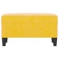 Banco 70x35x41 cm veludo amarelo