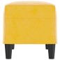 Banco 70x35x41 cm veludo amarelo