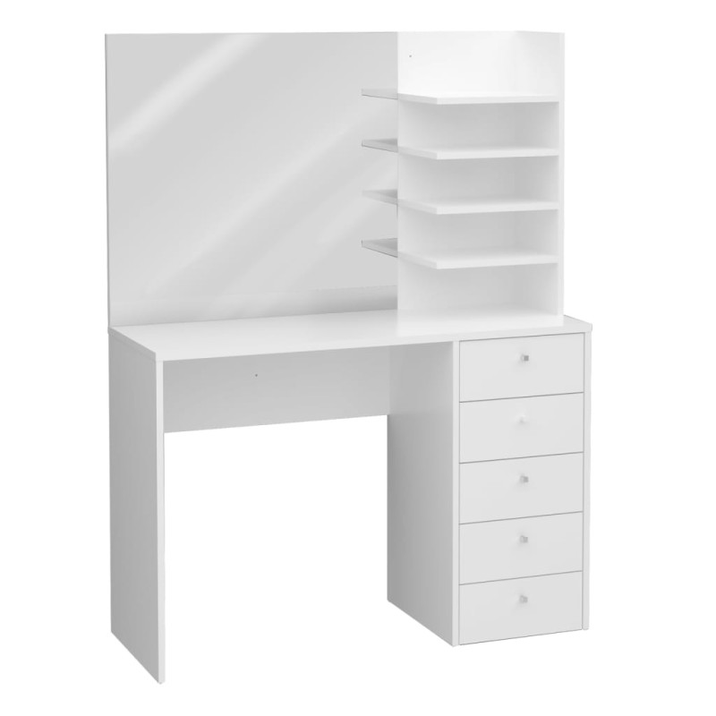 FMD Toucador com espelho 105x39,9x140,5 cm branco-Toucadores-Home Retail