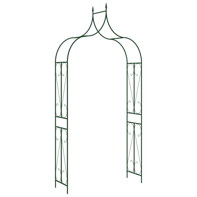 Arco de jardim 120x38x258 cm ferro verde-escuro-Arcos, treliças e pérgolas de jardim-Home Retail