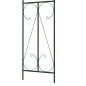 Arco de jardim 120x38x258 cm ferro verde-escuro