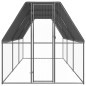 Galinheiro de exterior 2x6x2 m aço galvanizado