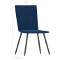 Cadeiras de jantar 2 pcs veludo azul