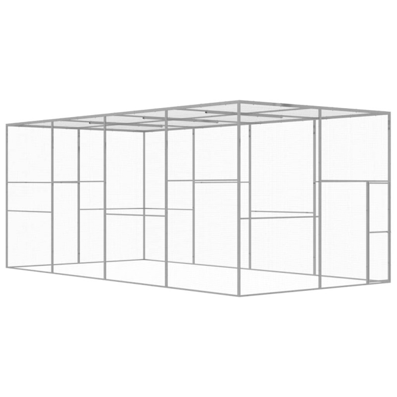 Jaula para gatos 6x3x2,5 m aço galvanizado-Casotas e gaiolas para animais pequenos-Home Retail