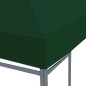 Cobertura de gazebo 310 g/m² 4x3 m verde