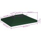 Cobertura de gazebo 310 g/m² 4x3 m verde