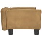 Cama para cães 70x45x30 cm veludo castanho