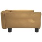 Cama para cães 95x55x30 cm veludo castanho