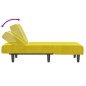 Chaise longue veludo amarelo