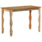 Mesa de jantar 110x52x76 cm madeira recuperada maciça