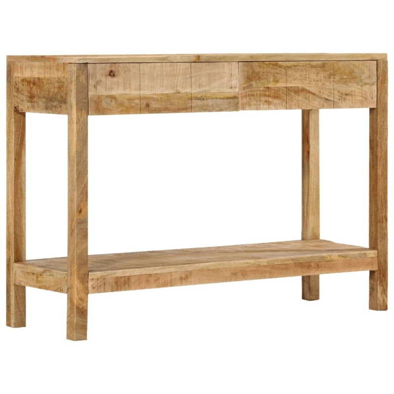 Mesa consola c/ 2 gavetas 110x35x75 cm madeira mangueira maciça-Mesas de apoio-Home Retail