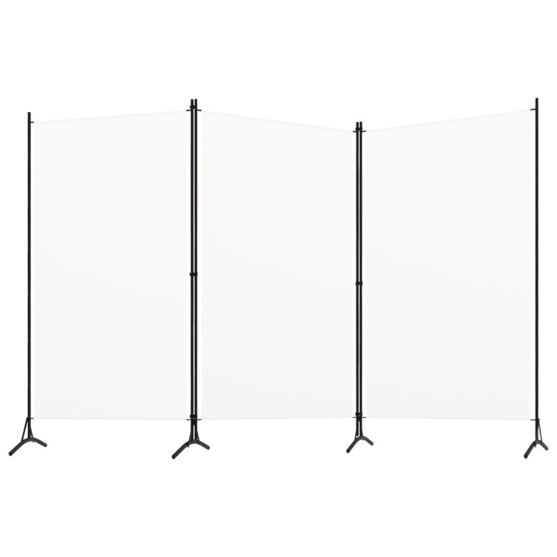 Divisória de quarto com 3 painéis 260x180 cm tecido branco-Biombos-Home Retail