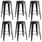 7 pcs conjunto de bar preto