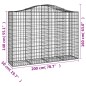 Cestos gabião arqueados 50 pcs 200x50x140/160 ferro galvanizado