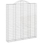 Cestos gabião arqueados 11 pcs 200x30x220/240 ferro galvanizado