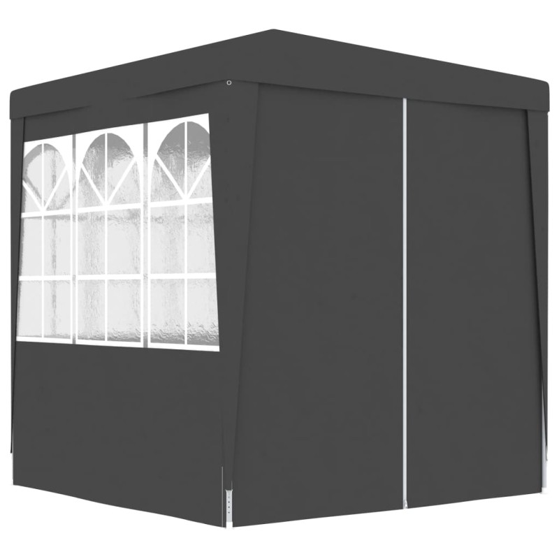 Tenda festas com paredes laterais 2x2m 90g/m² antracite-Toldos e gazebos-Home Retail