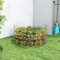 Compostor de jardim Ø100x50 cm aço galvanizado