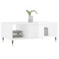 Mesa de centro 90x50x36,5 cm derivados madeira branco brilhante