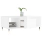 Mesa de centro 90x50x36,5 cm derivados madeira branco brilhante