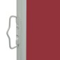 Toldo lateral retrátil para pátio 160x300 cm vermelho