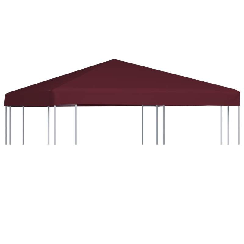 Cobertura de gazebo 310 g/m² 3x3 m bordô-Topos para toldos e gazebos-Home Retail