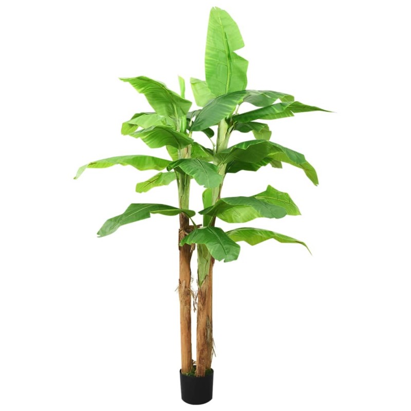 Árvore bananeira artificial com vaso 300 cm verde-Flores sintéticas-Home Retail