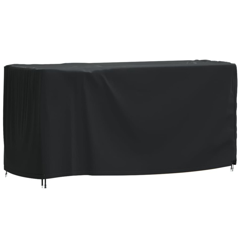 Capa p/ mobiliário jardim 180x70x90 cm impermeável 420D preto-Capas para móveis de jardim-Home Retail