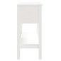 Mesa consola 75x35x75 cm pinho maciço branco