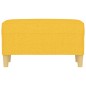 Banco 70x35x41 cm tecido amarelo-claro